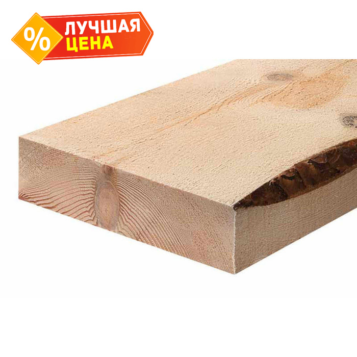 Доска обрезная естественной влажности 40х150х6000 сорт 3-4